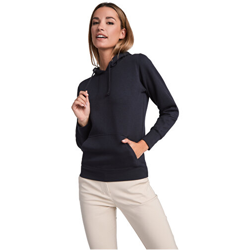 Urban Kapuzenpullover Für Damen , navy blue / marl grey, Strick 50% Baumwolle, 50% Polyester, 280 g/m2, L, , Bild 4