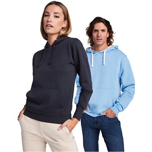 Urban Kapuzenpullover Für Damen , navy blue / marl grey, Strick 50% Baumwolle, 50% Polyester, 280 g/m2, L, , Bild 5