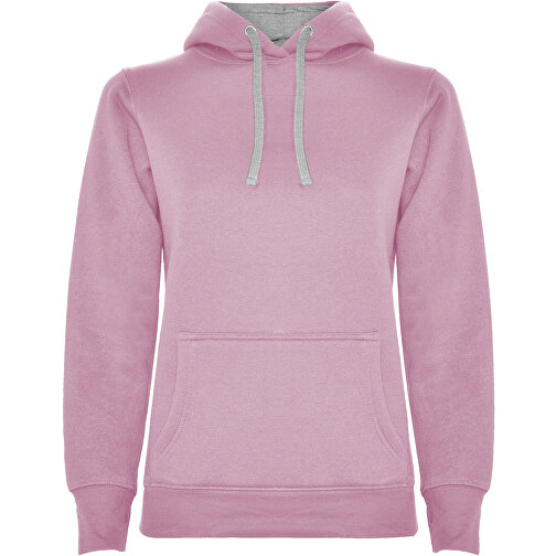 Urban Kapuzenpullover Für Damen , light pink / marl grey, Strick 50% Baumwolle, 50% Polyester, 280 g/m2, L, , Bild 1