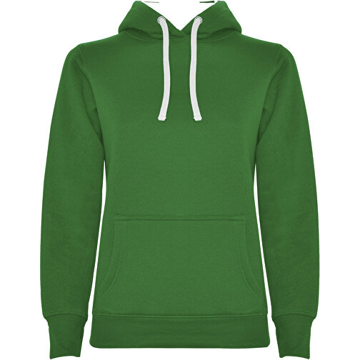 Urban Kapuzenpullover Für Damen , kelly green / white, Strick 50% Baumwolle, 50% Polyester, 280 g/m2, M, , Bild 1