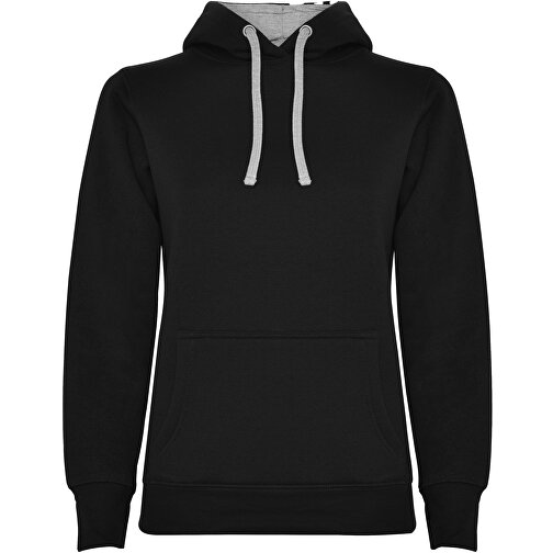 Urban Kapuzenpullover Für Damen , black / marl grey, Strick 50% Baumwolle, 50% Polyester, 280 g/m2, 2XL, , Bild 1