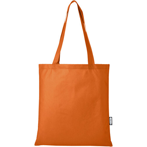 Zeus Non Woven Große Tragetasche 6L Aus GRS Recyclingmaterial 6 L , orange, GRS zertifiziertes recyceltes Polyester, 80 g/m2, 38,00cm x 40,00cm (Länge x Höhe), Bild 3