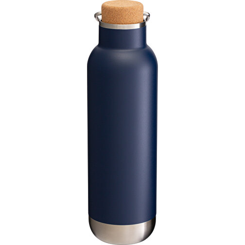 Thermotrinkflasche RETUMBLER-ORTADO 750 , dunkelblau / braun, Kork, recycelter Edelstahl, recyceltes Polypropylen, Silikon, 26,80cm x 7,70cm x 7,70cm (Länge x Höhe x Breite), Bild 7