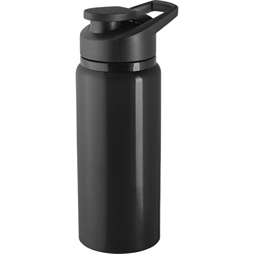 SHAWN. Sportflasche Aus Aluminium , schwarz, Recyceltes Aluminium, , Bild 1