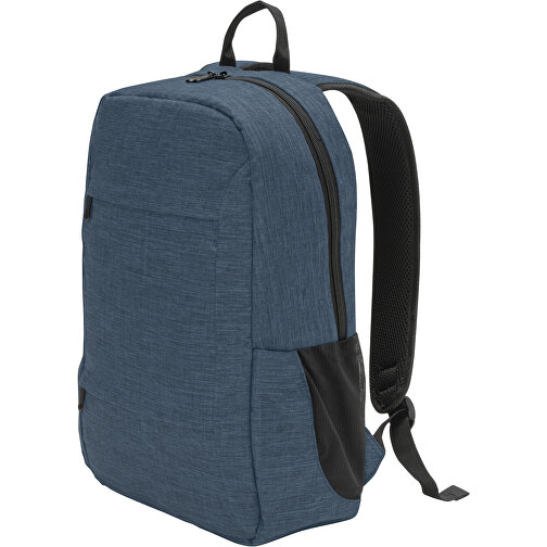 BUSINESS. Laptop-Rucksack Aus 300D RPET , blau, 300D rPET, 210D rPET, , Bild 6