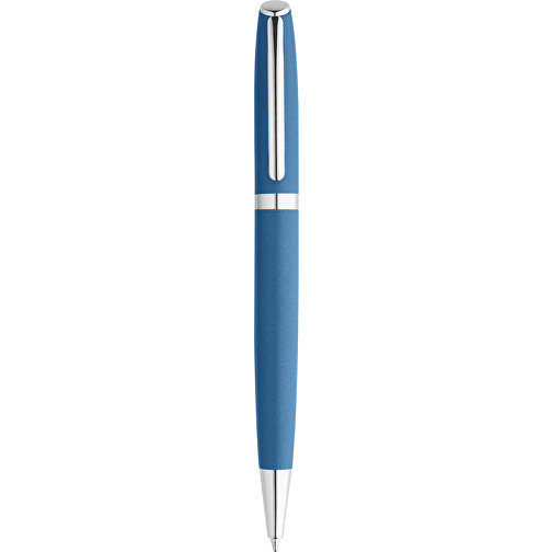 RE-LANDO-SET. Tintenroller Und Kugelschreiber Mit Gehäuse Aus 100% Recyceltem Aluminium , blau, Recyceltes Aluminium, Metall, , Bild 4