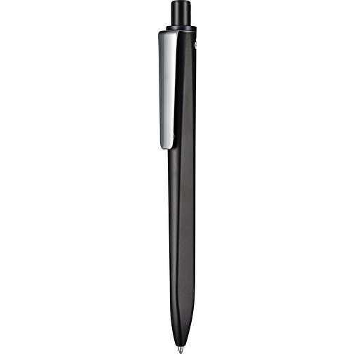 Kugelschreiber RIDGE SCHWARZ RECYCLED  M , Ritter-Pen, schwarz recycled, ABS u. Metall, 141,00cm (Länge), Bild 1