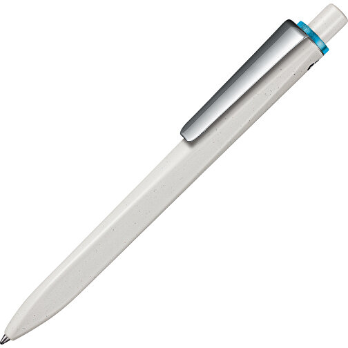 Kugelschreiber RIDGE GRAU RECYCLED M , Ritter-Pen, grau recycled/caribic-blau recycled, ABS u. Metall, 141,00cm (Länge), Bild 2