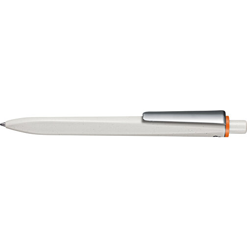 Kugelschreiber RIDGE GRAU RECYCLED M , Ritter-Pen, grau recycled/orange recycled, ABS u. Metall, 141,00cm (Länge), Bild 3