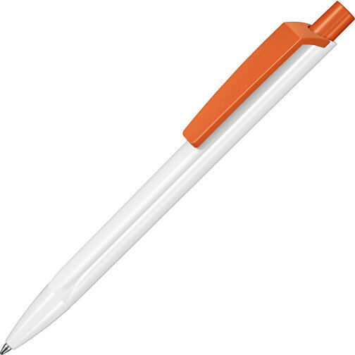 Kugelschreiber TRI-STAR P , Ritter-Pen, weiß/orange, Kunststoff, 14,00cm (Länge), Bild 2