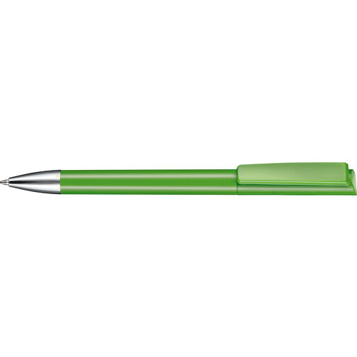 Kugelschreiber GLORY , Ritter-Pen, Apfel-grün, ABS-Kunststoff, Messing, 14,20cm (Länge), Bild 3
