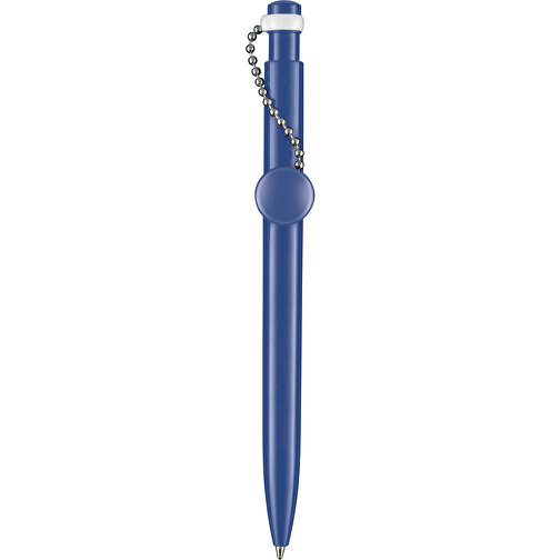 Kugelschreiber PIN PEN , Ritter-Pen, azurblau, ABS-Kunststoff, 14,50cm (Länge), Bild 1