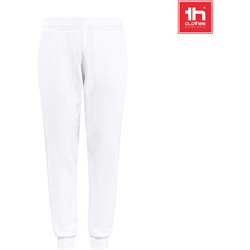 THC SPRINT WH. Jogginghose (Unisex) , weiß, French Terry, recycelter Polyester, XS, , Bild 4