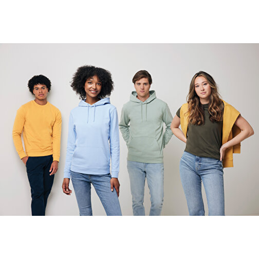 Iqoniq Zion Rundhals-Sweater Aus Recycelter Baumwolle , ochre yellow, 50% recycelte und 50% biologische Baumwolle, XXXL, 80,00cm x 1,00cm (Länge x Höhe), Bild 15