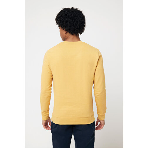 Iqoniq Zion Rundhals-Sweater Aus Recycelter Baumwolle , ochre yellow, 50% recycelte und 50% biologische Baumwolle, XXXL, 80,00cm x 1,00cm (Länge x Höhe), Bild 7