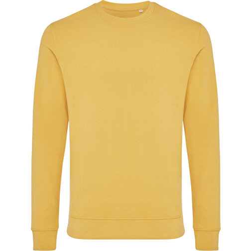 Iqoniq Zion Rundhals-Sweater Aus Recycelter Baumwolle , ochre yellow, 50% recycelte und 50% biologische Baumwolle, XL, 76,00cm x 1,00cm (Länge x Höhe), Bild 1