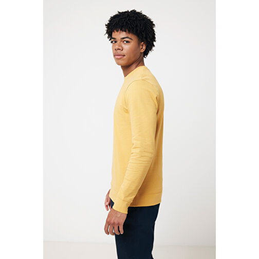 Iqoniq Zion Rundhals-Sweater Aus Recycelter Baumwolle , ochre yellow, 50% recycelte und 50% biologische Baumwolle, XL, 76,00cm x 1,00cm (Länge x Höhe), Bild 6