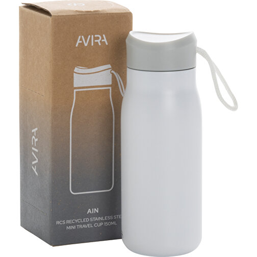 Avira Ain 150ml Reiseflasche Aus RCS Rec. Stainless-Steel , weiß, Rostfreier Stahl - recycelt, 14,80cm (Höhe), Bild 15