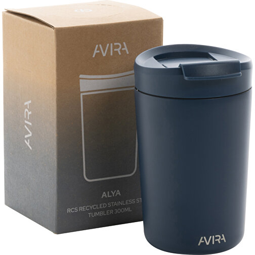 Avira Alya RCS Recycelter Stainless-Steel Becher 300ml , navy blau, Rostfreier Stahl - recycelt, 13,80cm (Höhe), Bild 11