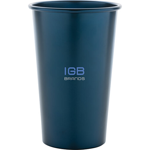 Alo Leight-Weight-Becher Aus RCS Recyceltem Aluminium 450ml , navy blau, Aluminium - recycelt, 13,00cm (Höhe), Bild 3