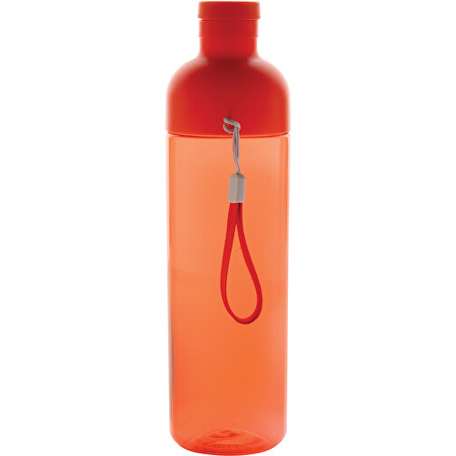 Impact Auslaufsichere Wasserflasche Aus RCS Recyc. PET 600ml , rot, PET - recycelt, 24,30cm (Höhe), Bild 4