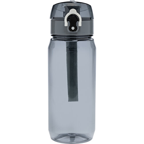 Yide RCS  RPET Verschließbare Wasserflasche 600ml , schwarz, PET - recycelt, 21,40cm (Höhe), Bild 2