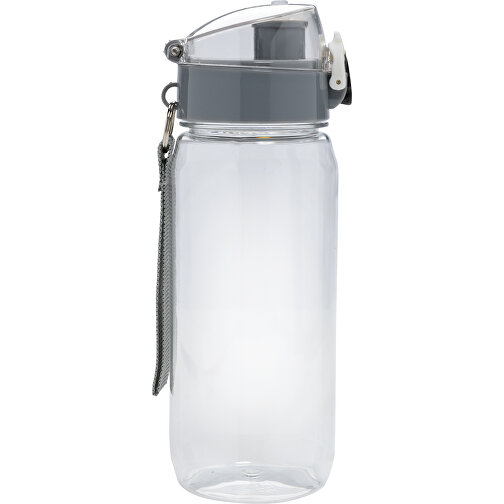 Yide RCS  RPET Verschließbare Wasserflasche 600ml , transparent, PET - recycelt, 21,40cm (Höhe), Bild 3