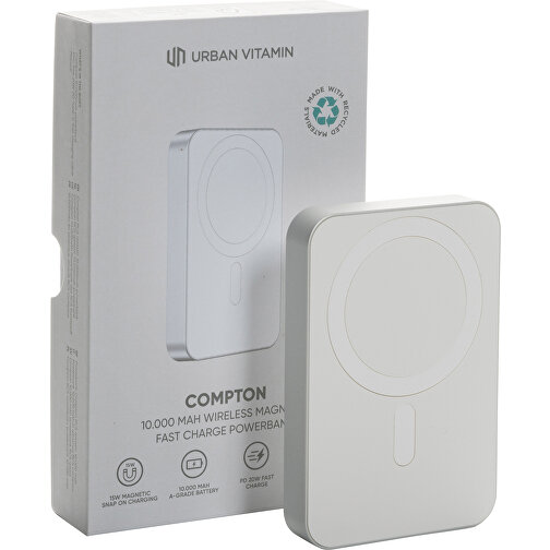 Compton RCS: powerbank da 10.000 in plastica riciclata/alluminio, Immagine 15