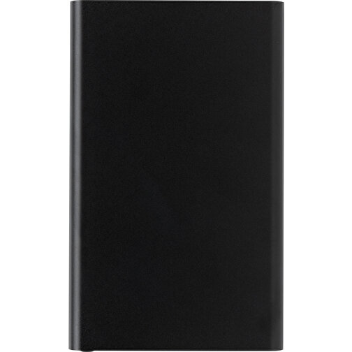 4.000mAh Type-C Powerbank Aus RCS Recyeltem ABS & Aluminium , schwarz, Recycelte Aluminiumlegierung, 11,00cm x 1,00cm (Länge x Höhe), Bild 4