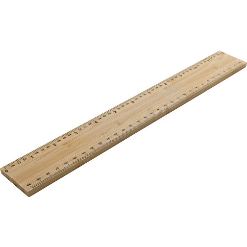 Timberson Extra Dickes 30cm Doppelseitiges Bambuslineal , braun, Bambus FSC® zertifiziert, 31,00cm x 0,60cm (Länge x Höhe), Bild 1