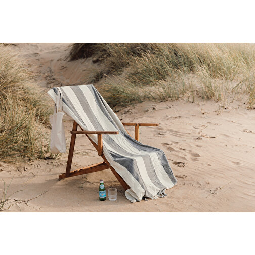 VINGA Valmer Lounge-Strandtuch 450gr/m² , grau, Baumwolle, 180,00cm x 0,50cm (Länge x Höhe), Bild 7