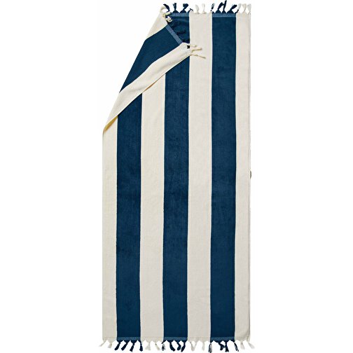 VINGA Valmer Strandtuch 450gr/m² , navy blau, Baumwolle, 180,00cm x 0,50cm (Länge x Höhe), Bild 1