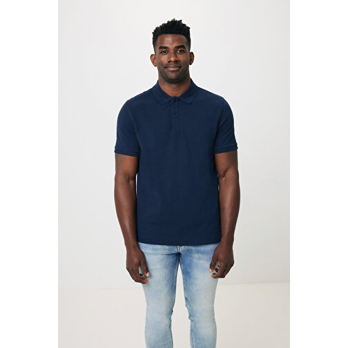 Iqoniq Yosemite Piqué-Poloshirt Aus Recycelter Baumwolle , navy blau, 50% recycelte und 50% biologische Baumwolle, 5XL, 82,50cm x 0,50cm (Länge x Höhe), Bild 13