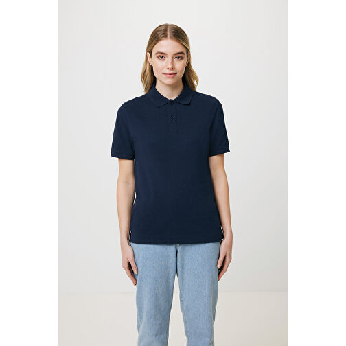 Iqoniq Yosemite Piqué-Poloshirt Aus Recycelter Baumwolle , navy blau, 50% recycelte und 50% biologische Baumwolle, 4XL, 81,50cm x 0,50cm (Länge x Höhe), Bild 12