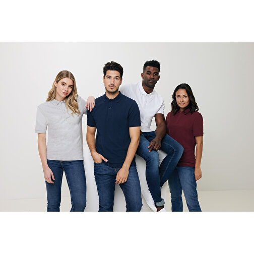 Iqoniq Yosemite Piqué-Poloshirt Aus Recycelter Baumwolle , schwarz, 50% recycelte und 50% biologische Baumwolle, 5XL, 82,50cm x 0,50cm (Länge x Höhe), Bild 6