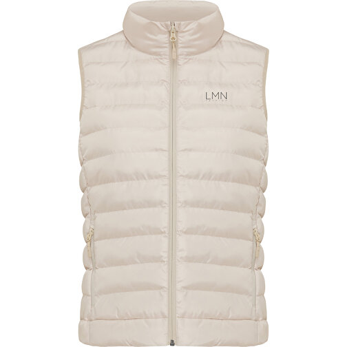 Iqoniq Meru Damen Bodywarmer Aus Recyceltem Polyester , beige, 100% recyceltes Polyester, XL, 66,00cm x 0,50cm (Länge x Höhe), Bild 12