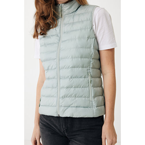 Iqoniq Meru Damen Bodywarmer Aus Recyceltem Polyester , Iceberg green, 100% recyceltes Polyester, XXS, 52,00cm x 0,50cm (Länge x Höhe), Bild 8