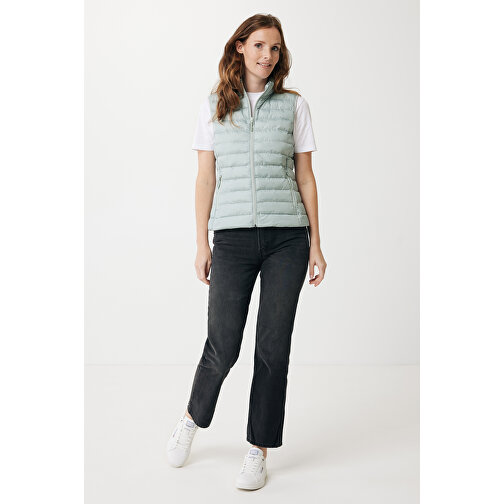 Iqoniq Meru Damen Bodywarmer Aus Recyceltem Polyester , Iceberg green, 100% recyceltes Polyester, XXL, 68,00cm x 0,50cm (Länge x Höhe), Bild 4