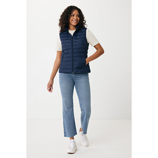 Iqoniq Meru Damen Bodywarmer Aus Recyceltem Polyester , navy blau, 100% recyceltes Polyester, XS, 58,00cm x 0,50cm (Länge x Höhe), Bild 3