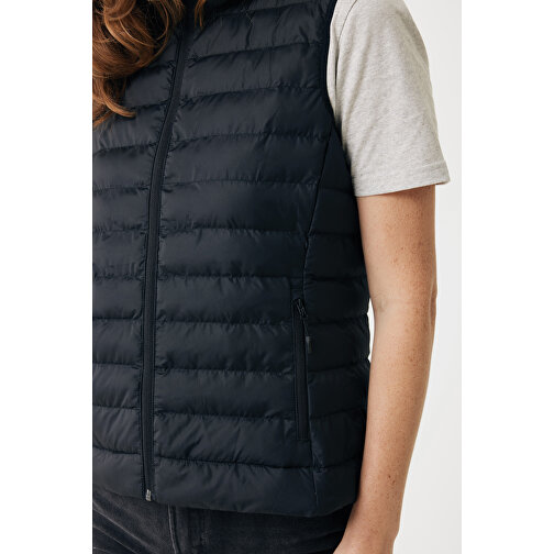 Iqoniq Meru Damen Bodywarmer Aus Recyceltem Polyester , schwarz, 100% recyceltes Polyester, XXXL, 68,00cm x 0,50cm (Länge x Höhe), Bild 10