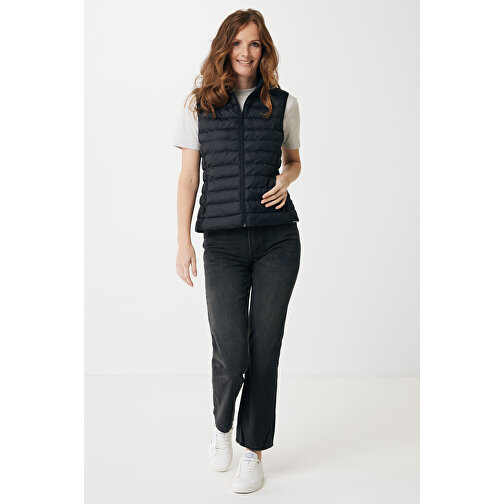 Iqoniq Meru Damen Bodywarmer Aus Recyceltem Polyester , schwarz, 100% recyceltes Polyester, XXXL, 68,00cm x 0,50cm (Länge x Höhe), Bild 6