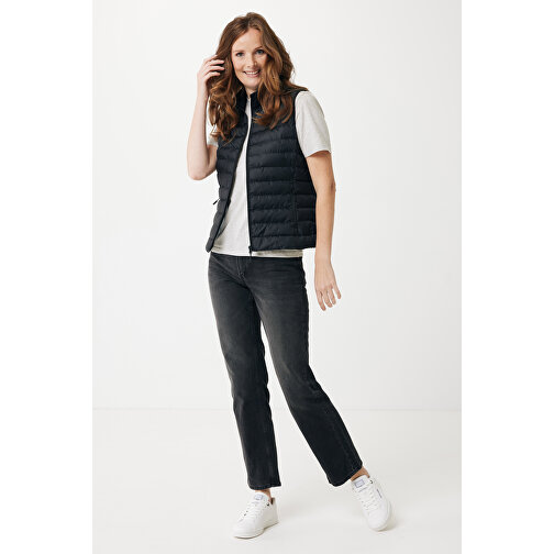 Iqoniq Meru Damen Bodywarmer Aus Recyceltem Polyester , schwarz, 100% recyceltes Polyester, S, 60,00cm x 0,50cm (Länge x Höhe), Bild 4