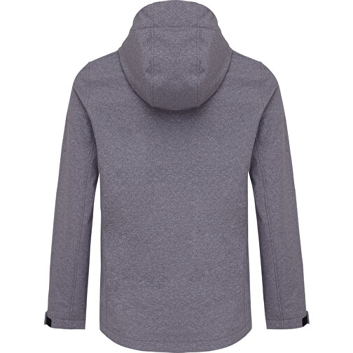 Iqoniq Makalu Damen Softshelljacke Aus Recyceltem Polyester , vulcano heather grey, 91% recyceltes Polyester, 7% recyceltes TPU, 2% Elastan, XL, 70,00cm x 3,00cm (Länge x Höhe), Bild 2