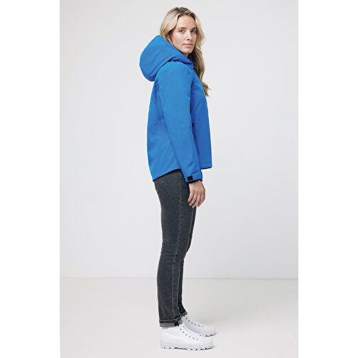 Iqoniq Makalu Damen Softshelljacke Aus Recyceltem Polyester , Königsblau, 91% recyceltes Polyester, 7% recyceltes TPU, 2% Elastan, XXS, 56,00cm x 2,50cm (Länge x Höhe), Bild 6