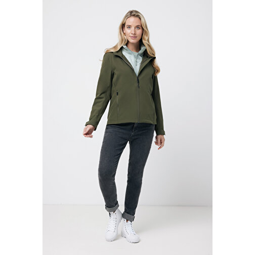 Iqoniq Makalu Damen Softshelljacke Aus Recyceltem Polyester , khaki, 91% recyceltes Polyester, 7% recyceltes TPU, 2% Elastan, XXS, 56,00cm x 2,50cm (Länge x Höhe), Bild 6