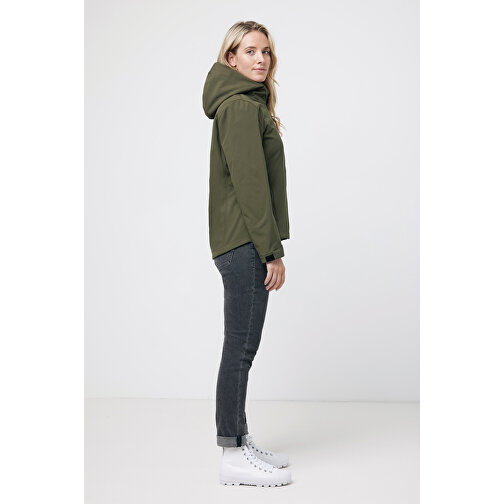 Iqoniq Makalu Damen Softshelljacke Aus Recyceltem Polyester , khaki, 91% recyceltes Polyester, 7% recyceltes TPU, 2% Elastan, XXS, 56,00cm x 2,50cm (Länge x Höhe), Bild 7