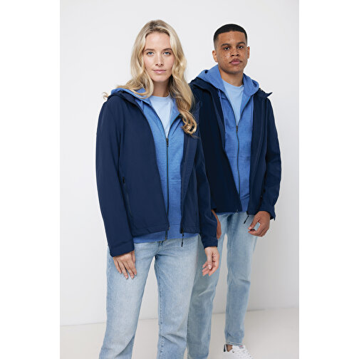 Iqoniq Makalu Damen Softshelljacke Aus Recyceltem Polyester , navy blau, 91% recyceltes Polyester, 7% recyceltes TPU, 2% Elastan, XXS, 56,00cm x 2,50cm (Länge x Höhe), Bild 4