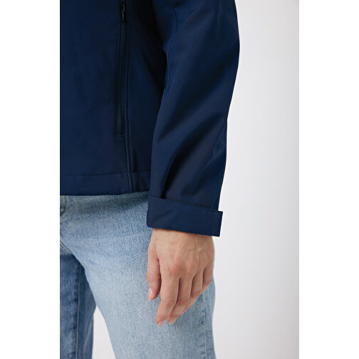 Iqoniq Makalu Damen Softshelljacke Aus Recyceltem Polyester , navy blau, 91% recyceltes Polyester, 7% recyceltes TPU, 2% Elastan, M, 66,00cm x 2,50cm (Länge x Höhe), Bild 13