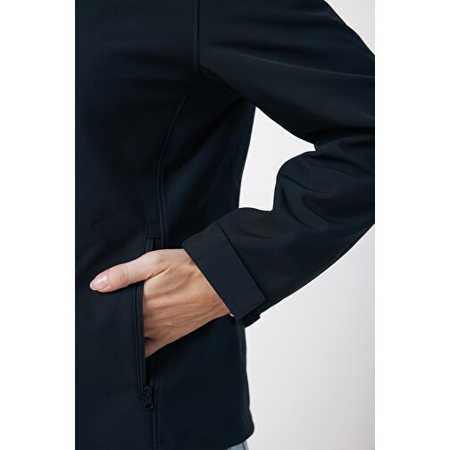 Iqoniq Makalu Damen Softshelljacke Aus Recyceltem Polyester , schwarz, 91% recyceltes Polyester, 7% recyceltes TPU, 2% Elastan, XXS, 56,00cm x 2,50cm (Länge x Höhe), Bild 10