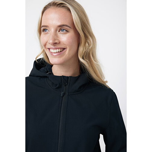 Iqoniq Makalu Damen Softshelljacke Aus Recyceltem Polyester , schwarz, 91% recyceltes Polyester, 7% recyceltes TPU, 2% Elastan, XXS, 56,00cm x 2,50cm (Länge x Höhe), Bild 8